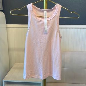 Lululemon Align Waist Length racerback tank top in strawberry milkshake